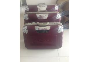 China Popular ABS Material 3 Piece Suitcase Set Waterproof With 2 Big Spinner Wheels factory