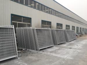 China OD 32 Pipes Construction Site Security Fencing Temporary Barricade Fence factory