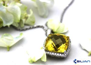 China 2.5x2.5mm 3x3mm Fancy Color Sapphire Stones , Vivid Yellow Sapphire factory
