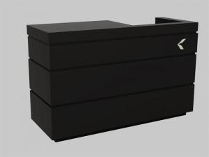 China Durable Convenience Store Checkout Counter / Retail Store Front Counter Black factory