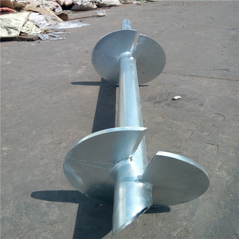 Q235 Grounding And Earthing Products Double Helix Lead Section Square Anchor