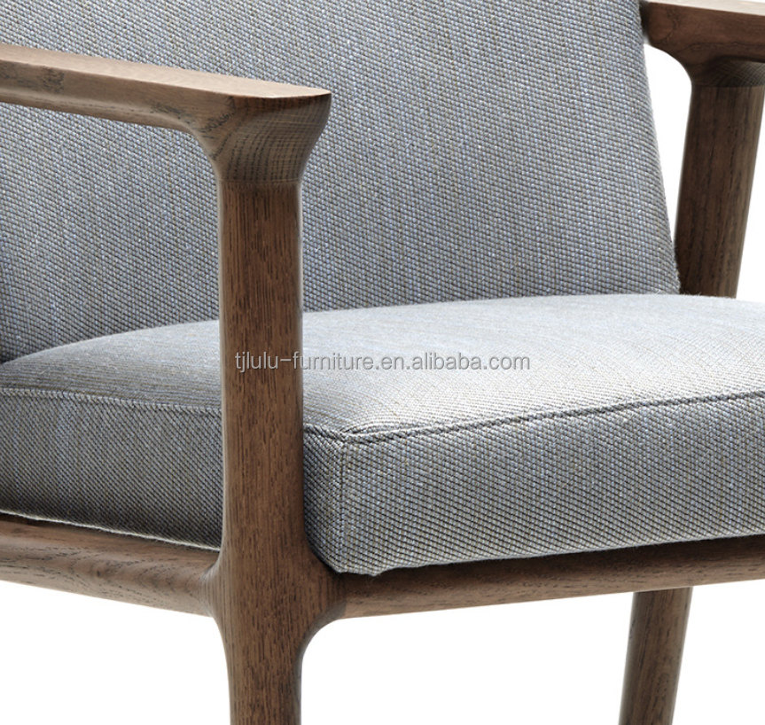 Home Living Room Furniture Modern Luxury Dining Chair with Canvas Cover and Solid Wood Frame