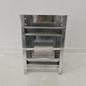 China Customized Silver Stainless Steel Cable Tray Rectangle Shape Ventilated Design factory