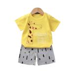 Cotton Cartoon Home Wear Kids Clothing Shorts Short Sleeve Casual Two Piece
