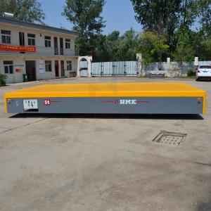 China Precast Concrete Heavy Duty Transport Trolley , PLC Control 5 Tons Motorized Transfer Cart factory