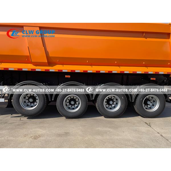 4 Axle U Shape Side Lifting Rear Tipping Trailer Dump Semi Trailer 30CBM 40ton 50 Ton