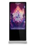 43 Inch Floor Standing Digital Signage Display 178 Degrees FCC Approval
