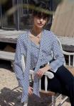 Silk Elastic Twill crepe DE chine 20MM Antiflaming Anti-Wrinkle Scarf Digital