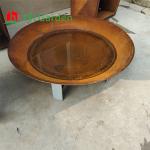 39.5" OEM Corten Steel Cast Iron Metal Fire Pit Bowl Outdoor