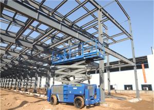 China Widely Application Industrial Scissor Lift , Portable Hydraulic Lift Non Marking Solid Tire factory