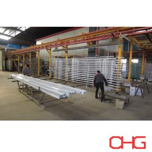 China Powder Coating Production Line for Various Sizes Aluminium Profile Coating factory