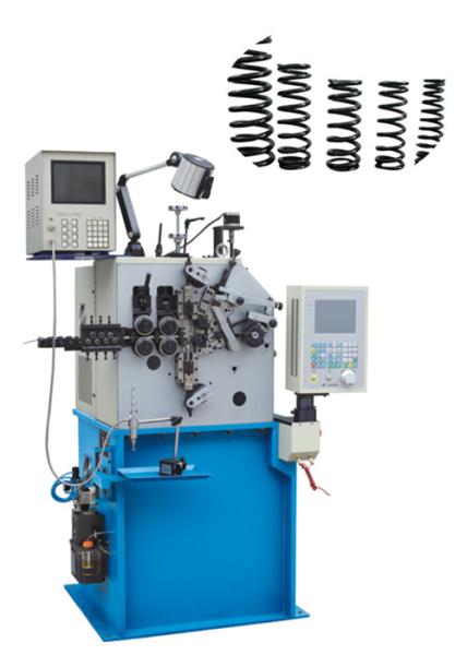 China 2 Axis wire diameter 0.4 Mm - 2.0 Mm gas spring coiling machine factory