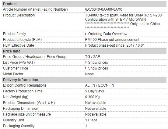 6AV6640-0AA00-0AX0 6AV6 640-0AA00-0AX0 Siemens Membrane Keypad