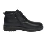 Spring Black Lace Up Anti Skid Mens Ankle Leather Boots