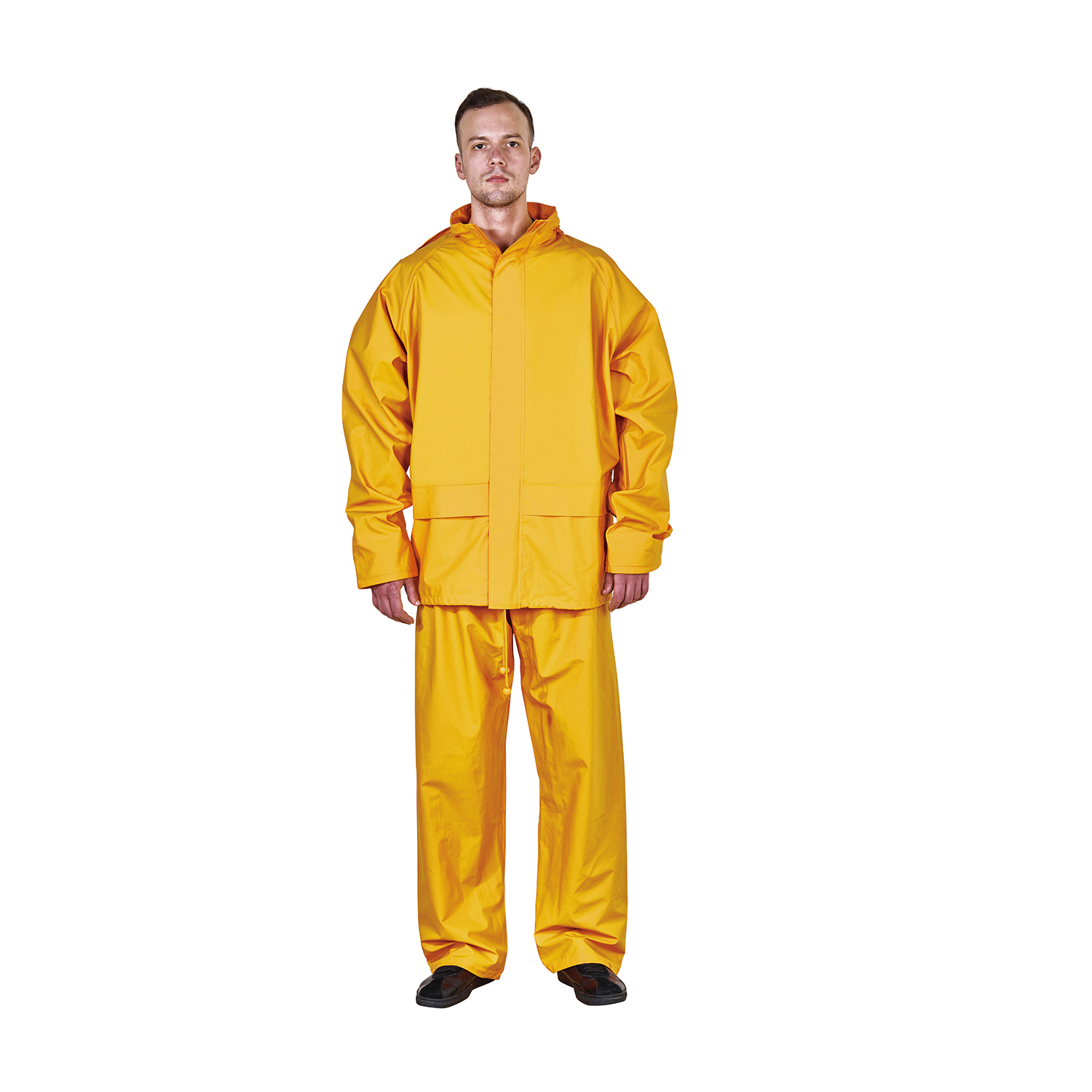 Rain Gear Yellow Rainsuit Hooded And Reflective Tape G.W. 22KG