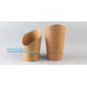 French fries cone,chips french fries packaging,Size Kraft Cardboard Cone French