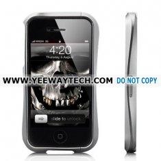 Aluminium Alloy Metal Bumper Case For iPhone 4S - Grey