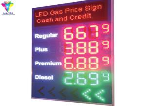 China Outdoor Waterproof LED Gas Price Display Remote Or PC Control Customized Size factory