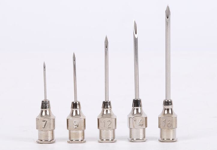 18mm Seats Veterinary Animal Injector Needle With Copper Hub