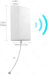 Outdoor UV Resistant Flat Panel 4G LTE Antennas 9dBi High Gain Directional