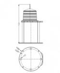 12V 14AH 15W Solar Portable 15km Aviation Obstruction Lamp