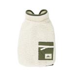 Polar Fleece Pet Casual Vest With Back Pocket Winter Wearing Clothes