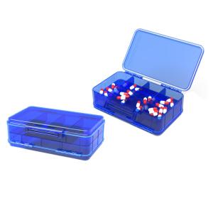 China Moisture Proof Bpa Free Medicine Organizers For Elderly Tablet 2 Double Sided Pill Box factory