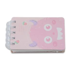 Mini Notebook with Cute Cartoon Print Customized Elastic Kawaii Student