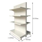 Factory custom color size metal Double-sided white 48 inches store shelving
