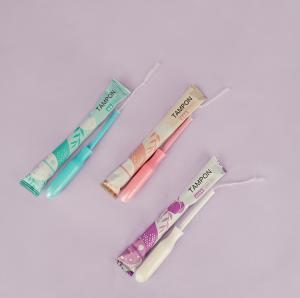 China Digital Cardboard Viscose Fiber Ladies Applicator Tampon Regular/Super Plus Absorbency factory