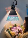 Color acrylic advertising signs distribution custom spotlights follow the heart