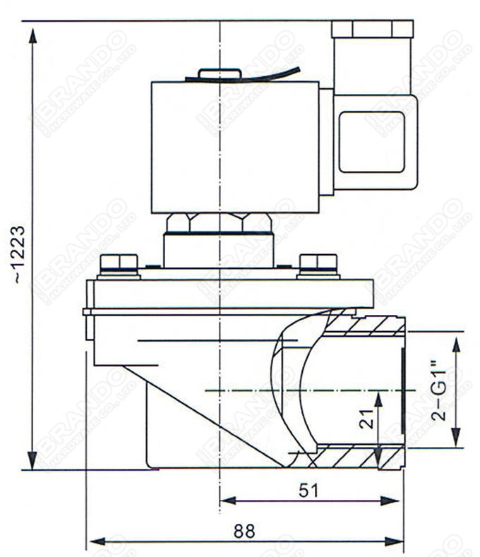 1'' SCG353A044 ASCO Type Diaphragm Pulse Jet Valve For Dust Removal 0