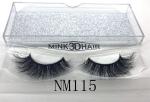 100% Siberian Mink Fur False Lashes Wispy Natural Layered Effect For Makeup