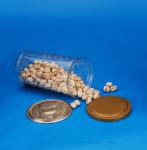 Plastic Pet Storage Jar Eco Friendly Food Grade Material Wth Aluminium Lid