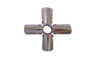China 4 Way Pipe Fitting Metal Chrome Pipe Connectors For Heavy Duty factory