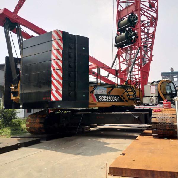 Hydraulic Second Hand 320T Construction Crawler Crane / Travel Speed 1.2 Km/H