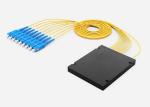 Low Insertion Loss Optical Cable Splitter , Low PDL 1x8 PLC Splitter ABS Tube 2