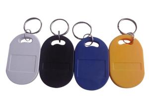 China ABS / PVC / PET RFID Key Fob 13.56MHz 125KHZ RFID Key Chain Custom factory
