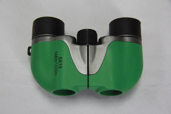 Green / Orange Lightweight Travel Binoculars , Lightweight Binoculars For