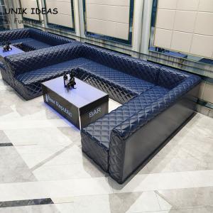 China Symmetrical U Shaped Club Lounge Sofa Sectional Living Room Microfiber Velvet Bar Counter factory