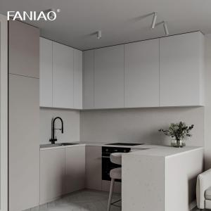 China Contemporary Kitchen Cabinets For Supplier Apartment Modular Pantry Custom Modern Wood Kitchen Cabinet factory
