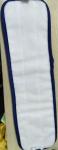 Microfiber 13*47cm Scrubber Rigid Wire Blue Piping Coral Fleece Wet Mop Pads