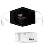 Dustproof Adjustable EarLoop Decorative Cloth Face Mask