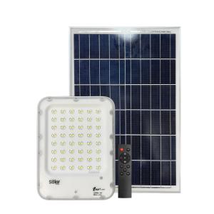 China 6000K Solar Panel Flood Light 25W Led Solar Powered Spotlight 4.5kg IP66 factory