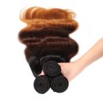 New Arrival Ombre 3 Color Color Body Wave 100% Human Hair Weft Extensions