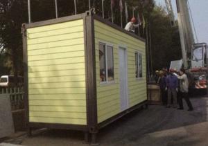 China Self-made flat pack container house hotel for sale factory