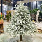 10m Height Artificial Yew Tree Fake Snow On Plants For Shopping Mall