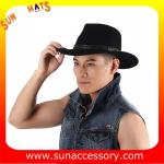 2050378 Sun Accessory customized winter 100% wool felt trendy fashion cowboy
