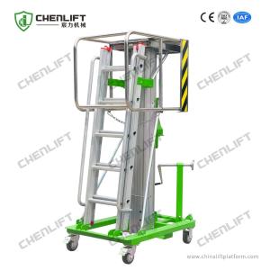 China Ce Certified Hand Winch Elevating Lift with 3.2m Platform Height factory