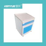 ABS material steel column bedside table two colors hospital dedicated